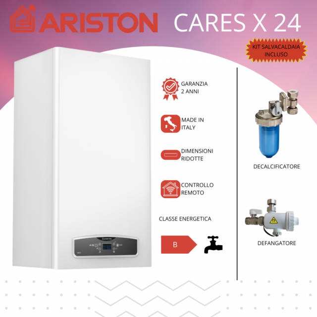 caldaia-a-camera-aperta-ariston-cares-x-24-compresa-installazione