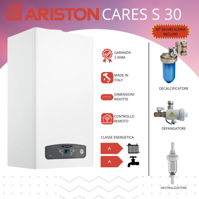 caldaia-a-condensazione-ariston-cares-s-30-kw-compresa-installazione
