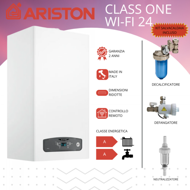 caldaia-a-condensazione-ariston-clas-one-wi-fi-24-kw-compresa-installazione